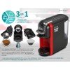 Bruno Μηχανή Espresso 1450W Πίεσης 19bar Κόκκινη BRN-0214