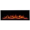 Hitense LUXURIUS-S800 Επιτοίχιο Ηλεκτρικό Τζάκι 1600W 213x14cm Γκρι