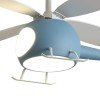 Primo Prcf-80678 800678 Ανεμιστήρας Οροφής 98cm με Φως και Τηλεχειριστήριο Μπλε