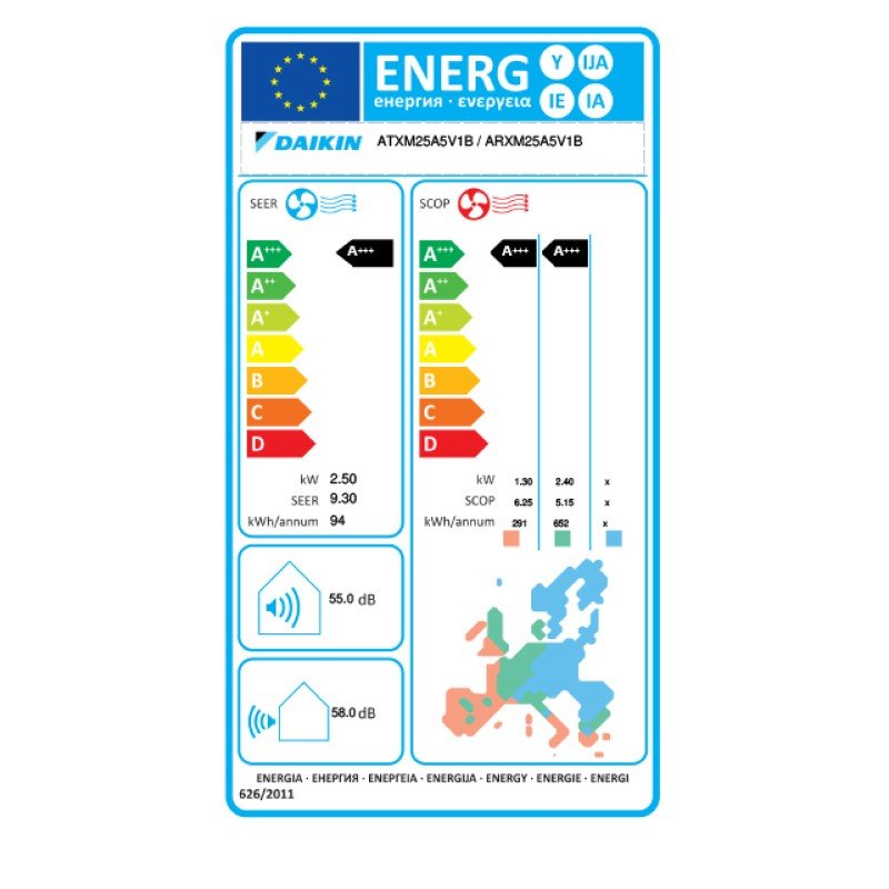 Daikin Perfera ATXM25A-ARXM25A Κλιματιστικό Inverter 9000 BTU A+++/A+++ με WiFi