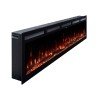 Hitense Επιτοίχιο Ηλεκτρικό Τζάκι 1600W 182.8x12.7cm Γκρι SUPERIOR-72