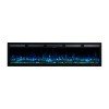 Hitense Επιτοίχιο Ηλεκτρικό Τζάκι 1600W 182.8x12.7cm Γκρι SUPERIOR-72