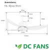 Telemax 46-YJ356 Ανεμιστήρας Οροφής 117cm με Φως και Τηλεχειριστήριο Δρυς Telemax 46-YJ356 Ανεμιστήρας Οροφής 117cm με Φως και Τηλεχειριστήριο Δρυς