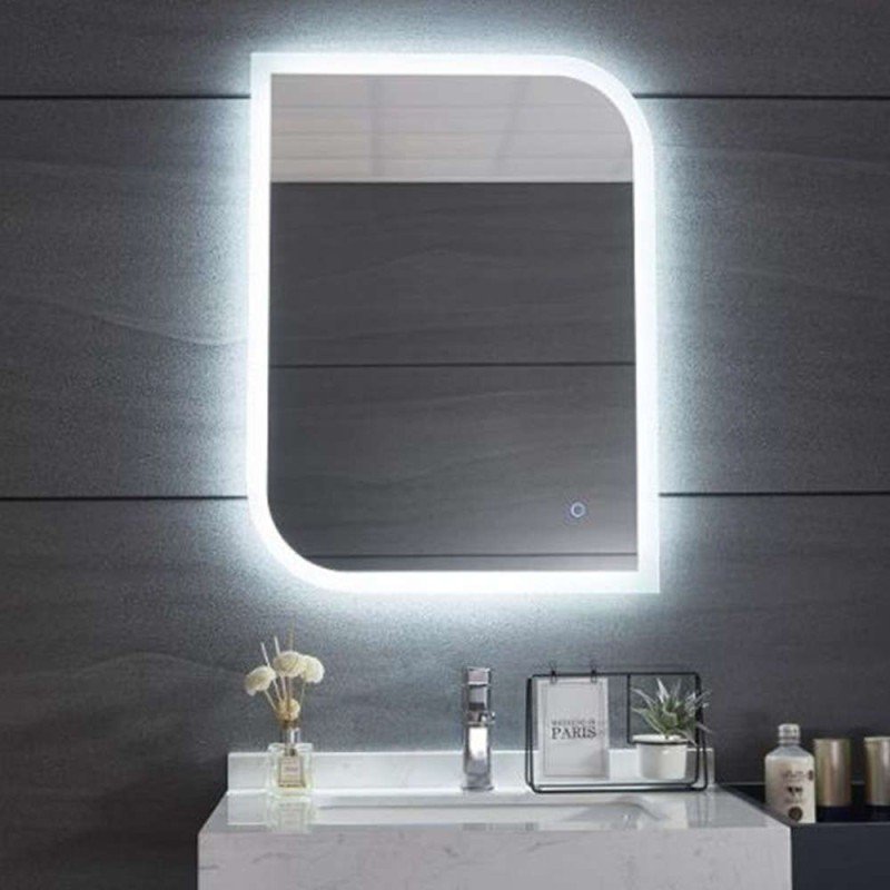 Gloria Lola 77-6138 Ορθογώνιος Καθρέπτης Μπάνιου Led Αφής 60x80cm