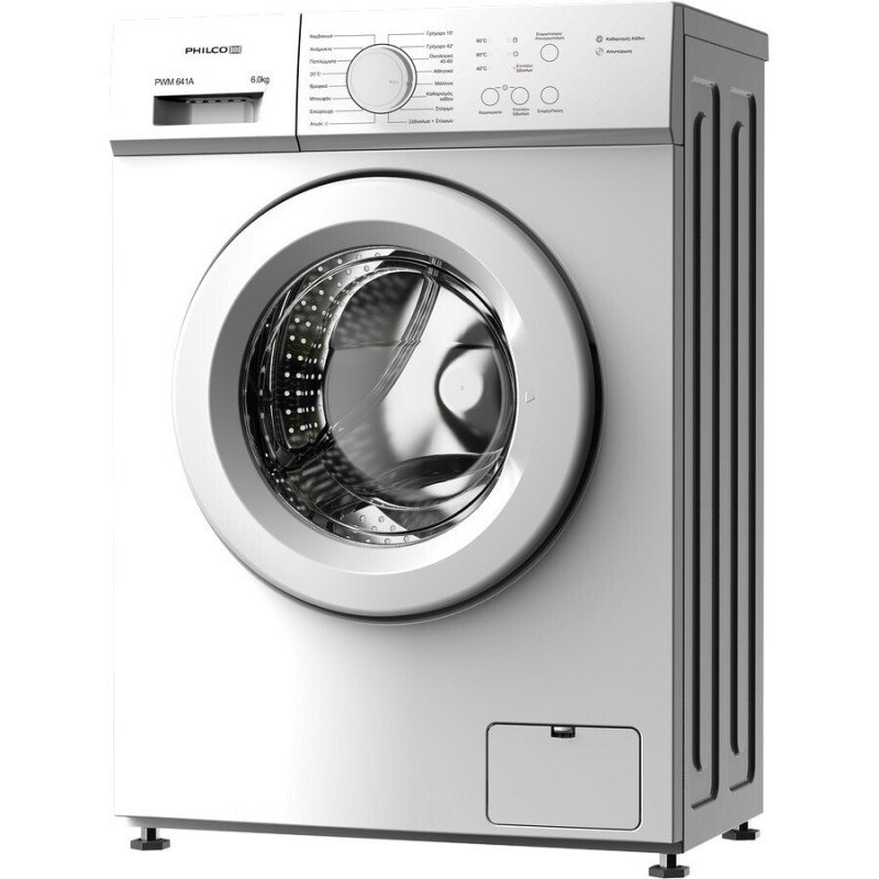 Philco Πλυντήριο Ρούχων 6kg με Τεχνολογία Ατμού 1000 Στροφών PWM 641A
