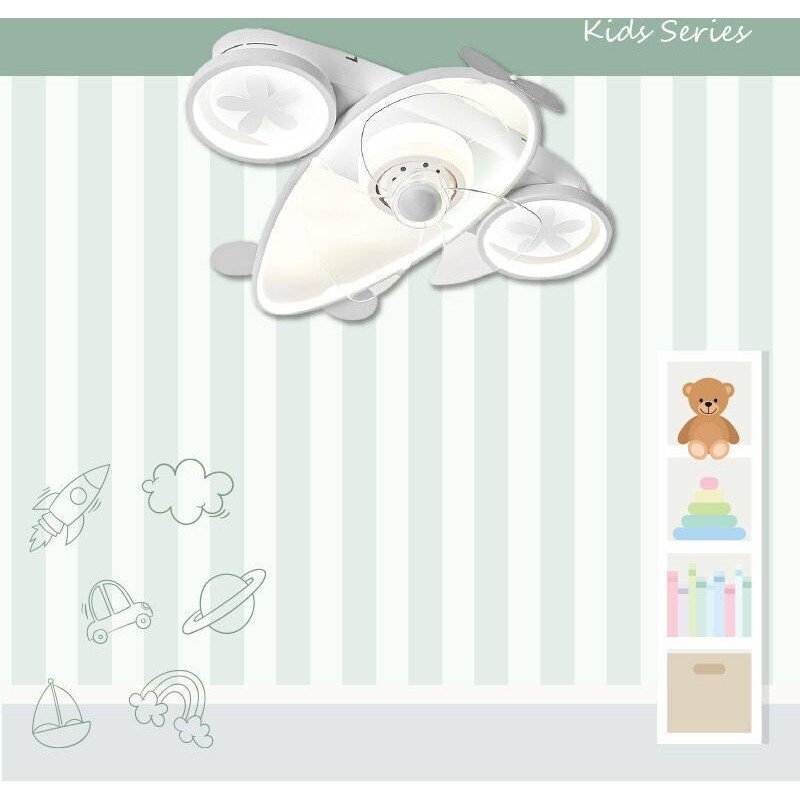 Primo PRCF-80677 800677 Ανεμιστήρας Οροφής 65cm με Φως και Τηλεχειριστήριο Λευκός