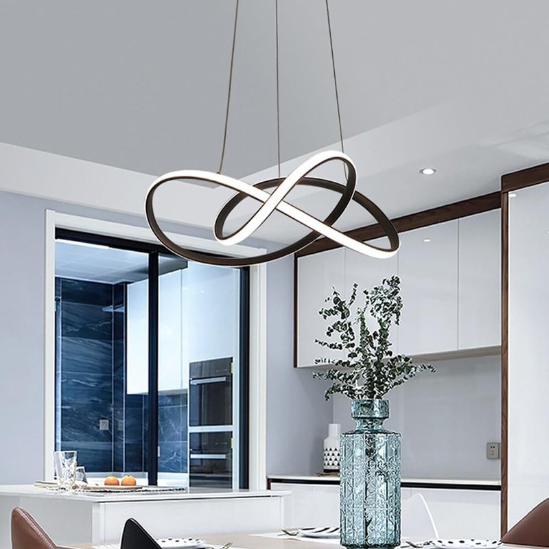 Powertech Κρεμαστό Φωτιστικό Μαύρο LED με Φυσικό Λευκό Φως 60x60x120εκ. HLL-0180