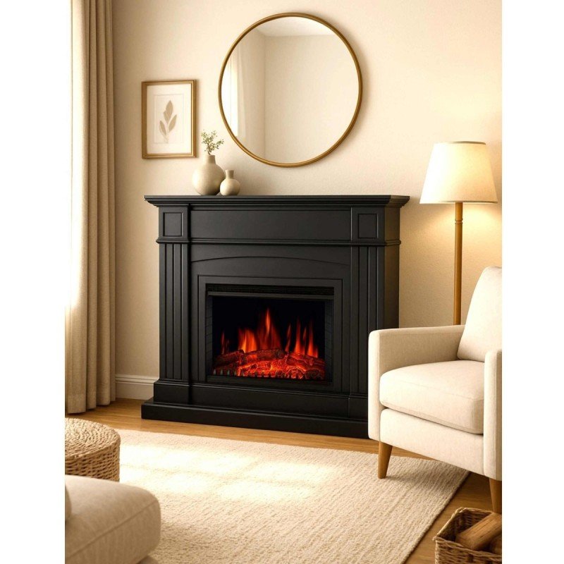 Ηλεκτρικό Τζάκι Soprano De Lux Black Επιδαπέδιο 2000w Hitense Ηλεκτρικό Τζάκι Soprano De Lux Black Επιδαπέδιο 2000w Hitense