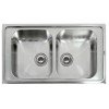 Karag BL-887 Ένθετος Νεροχύτης Inox Σατινέ Μ86xΠ50cm Ασημί