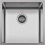 Karag BL 793 Υποκαθήμενος Νεροχύτης Inox Σατινέ Μ44xΠ44cm Ασημί