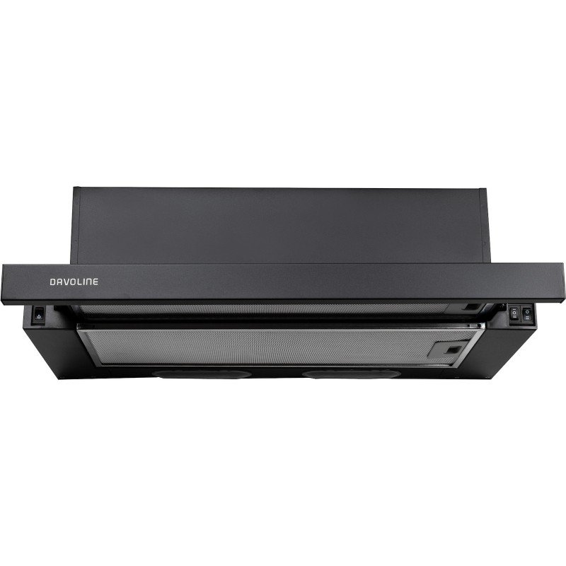 Davoline Delta GR Συρόμενος Απορροφητήρας 60cm Μαύρος