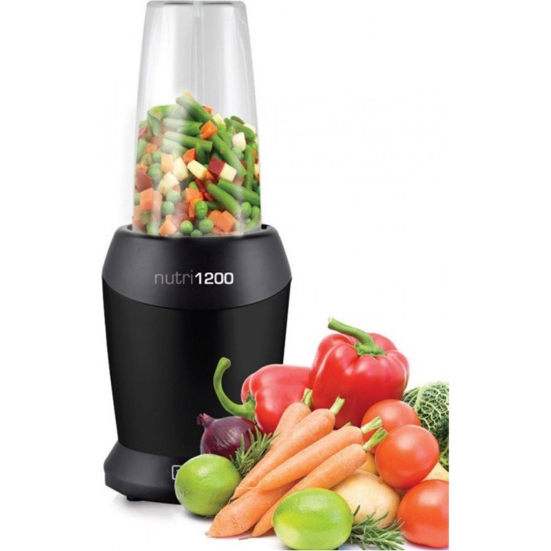 HomeVero Nutri 1200 HV-15721-B Μπλέντερ για Smoothies 0.8lt 1200W Μαύρο