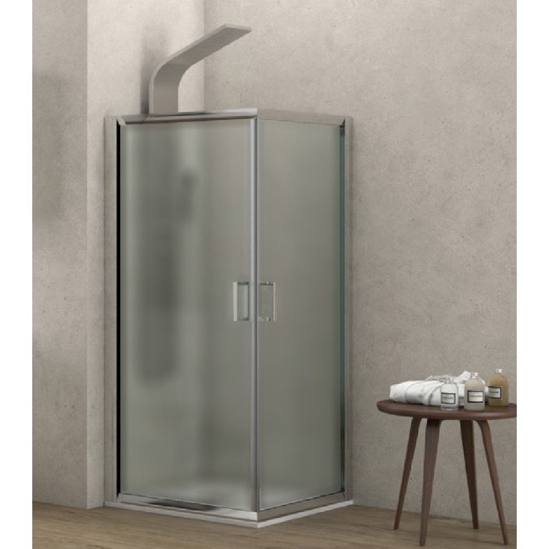Karag New Flora 100 NFLF1007070180 Καμπίνα Ντουζιέρας με Συρόμενη Πόρτα 70x70x180cm Fabric