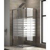 Karag New Flora 100 NFLS1008080180 Καμπίνα Ντουζιέρας με Συρόμενη Πόρτα 80x80x180cm Serigrafato