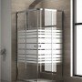 Karag New Flora 100 NFLS1008080180 Καμπίνα Ντουζιέρας με Συρόμενη Πόρτα 80x80x180cm Serigrafato
