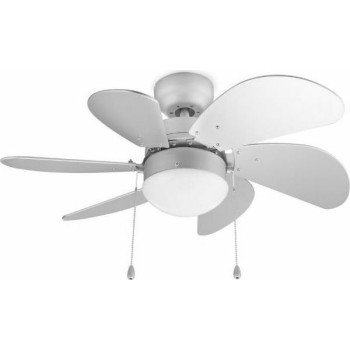 Tristar Ανεμιστήρας Οροφής 76cm με Φως Ασημί VE-5810