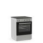 Thermogatz TGS CER600 S Κουζίνα 60lt με Κεραμικές Εστίες Π60εκ. Inox