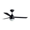 Bayside Megara 531018 Ανεμιστήρας Οροφής 122cm με Φως και Τηλεχειριστήριο Black 80531018