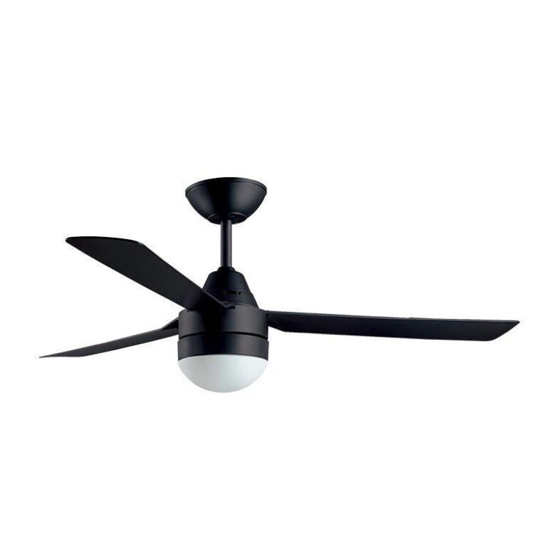 Bayside Megara 531018 Ανεμιστήρας Οροφής 122cm με Φως και Τηλεχειριστήριο Black 80531018