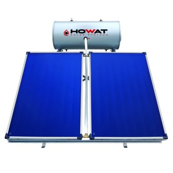 Howat Ηλιακός Θερμοσίφωνας 160lt Glass Διπλής Ενέργειας 3τ.μ. Επιλεκτικός