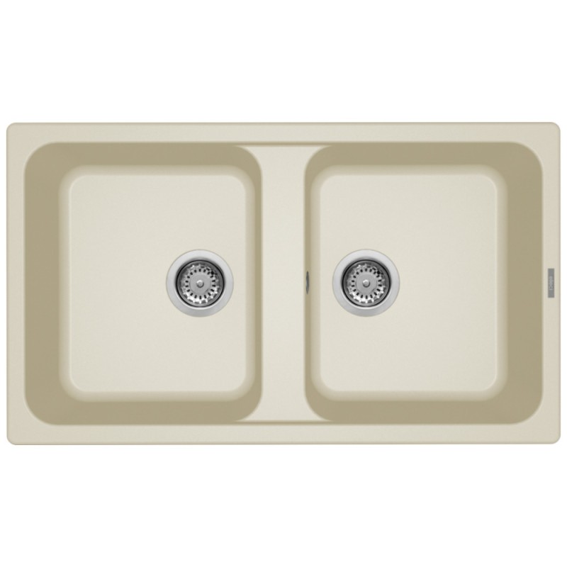 Elleci Life 450 Ένθετος Νεροχύτης από Συνθετικό Γρανίτη Μ86xΠ50cm Bianco Antico G62