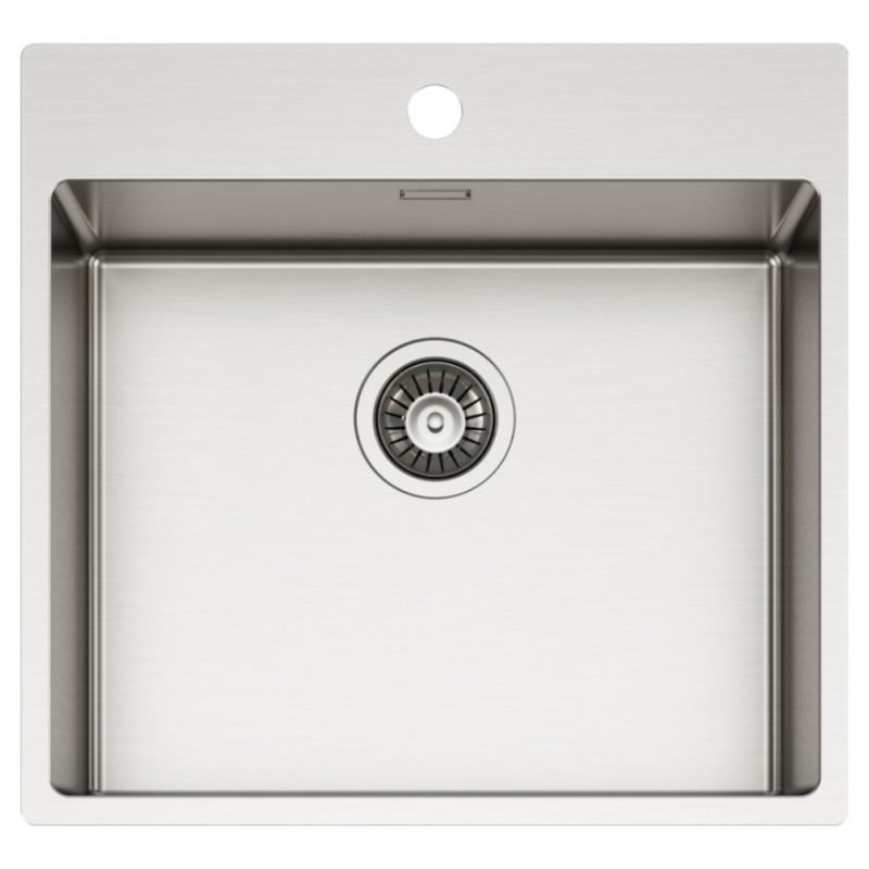 Elleci Compass 500 Νεροχύτης κουζίνας ανοξείδωτος Μ54xΠ51cm 