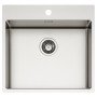 Elleci Compass 500 Νεροχύτης κουζίνας ανοξείδωτος Μ54xΠ51cm 
