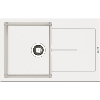 Pyramis 1b 1d 070244611 Ένθετος Νεροχύτης από Συνθετικό Γρανίτη Μ79xΠ50cm Snow