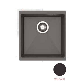 Pyramis 070246511 Υποκαθήμενος Νεροχύτης από Συνθετικό Γρανίτη Μ43xΠ46cm
