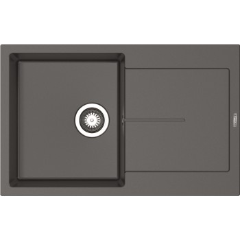 Pyramis 1b 1d 070243411 Ένθετος Νεροχύτης από Συνθετικό Γρανίτη Μ79xΠ50cm Γκρι