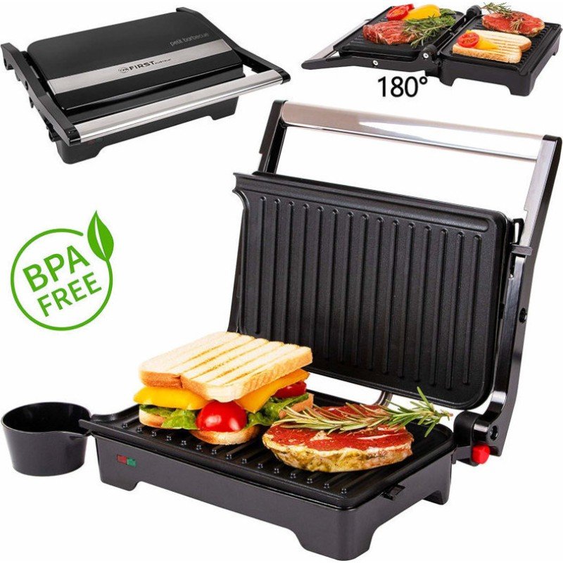 First Austria Τοστιέρα Γκριλιέρα 1200W Μαύρη FA-5343-3