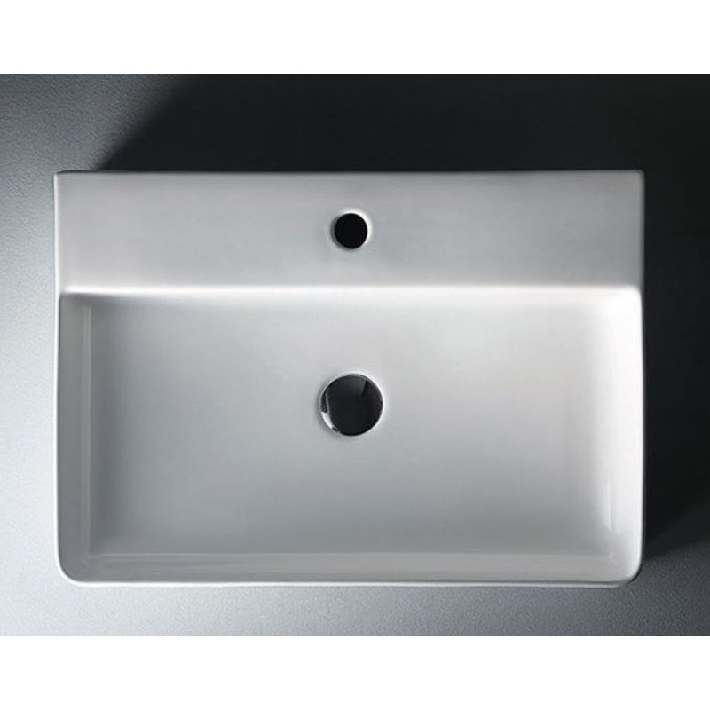 Karag LT2173 Επικαθήμενος Νιπτήρας Πορσελάνης 60x42x12cm Λευκός