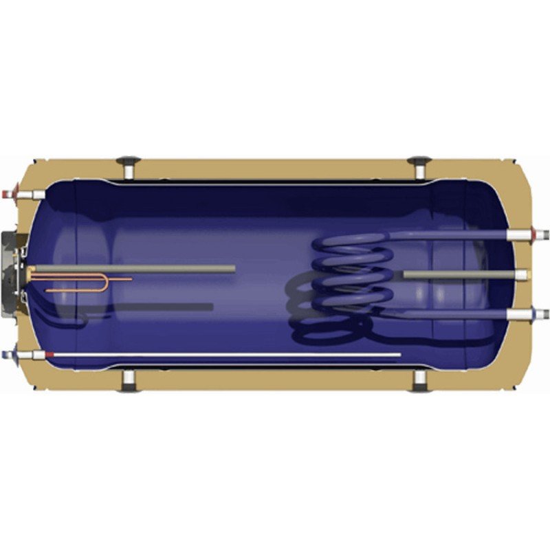 Nobel Aelios CUS 3400011690 Ηλιακός Θερμοσίφωνας 160lt Glass Διπλής Ενέργειας 3τ.μ. Επιλεκτικός