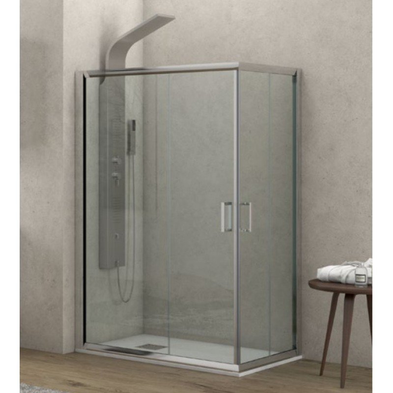 Karag New Flora 100 NFL10080100180 Καμπίνα Ντουζιέρας με Συρόμενη Πόρτα 80x100x180cm Clear Glass Karag New Flora 100 NFL10080100180 Καμπίνα Ντουζιέρας με Συρόμενη Πόρτα 80x100x180cm Clear Glass