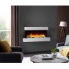 Richen Iris Επιτοίχιο Ηλεκτρικό Τζάκι 2000W 110x57.3cm Λευκό