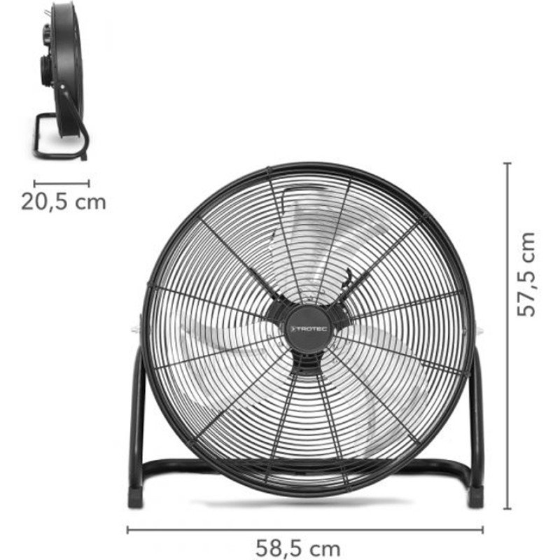 Trotec TVM 20 D Επαγγελματικός Ανεμιστήρας Επιτραπέζιος 120W Διαμέτρου 50cm