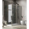 Karag New Flora 100 NFLS1008010180 Καμπίνα Ντουζιέρας με Συρόμενη Πόρτα 80x100x180cm Serigrafato
