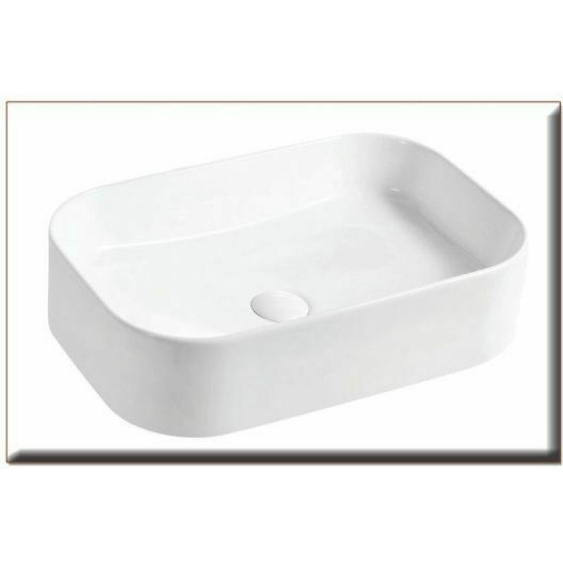 Gloria Pronto 83-8629 Επικαθήμενος Νιπτήρας Πορσελάνης 55.5x37.5x14cm Λευκός