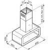 Pyramis Corso Elegant Απορροφητήρας Νησίδα 90cm Inox