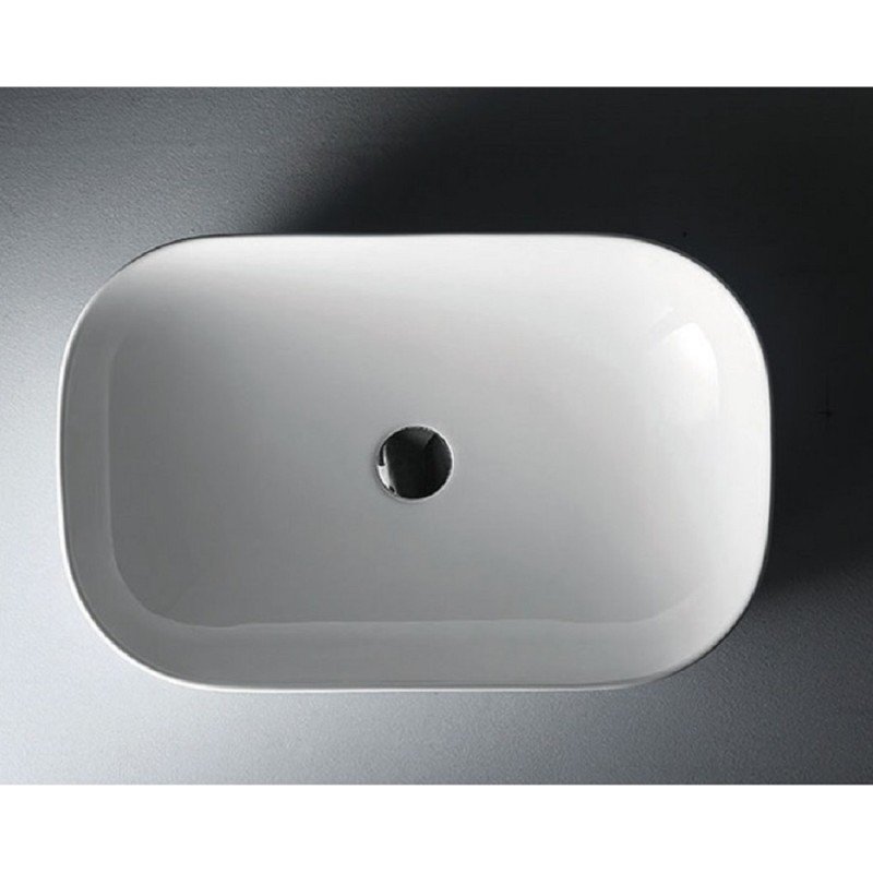 Karag LT2143-P Επικαθήμενος Νιπτήρας Πορσελάνης 60x39x14.5cm Λευκός