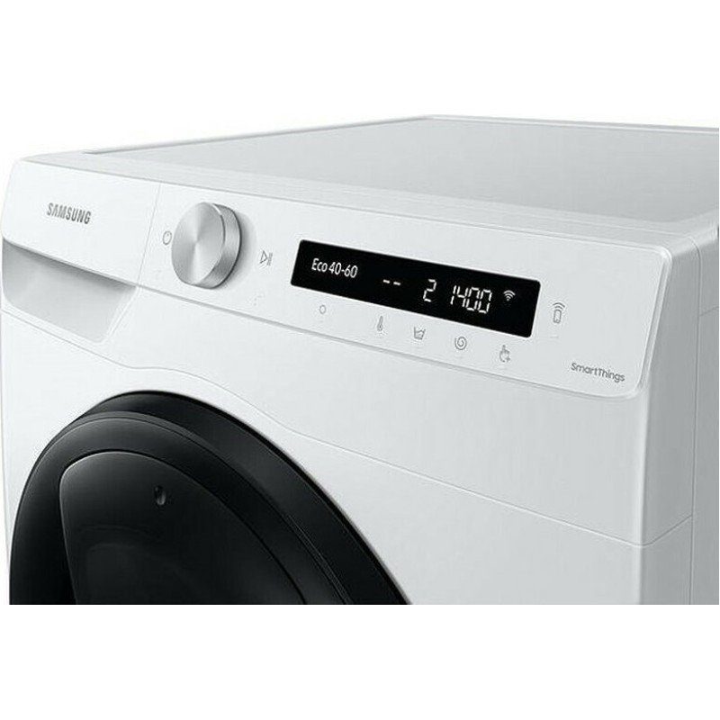 Samsung Πλυντήριο Ρούχων 8kg με Τεχνολογία Ατμού 1400 Στροφών Ecobubble WW80T554DAW/S6