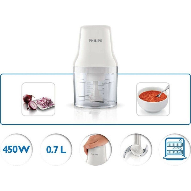 Philips HR1393 Πολυκόπτης Multi 450W με Δοχείο 700ml Philips HR1393 Πολυκόπτης Multi 450W με Δοχείο 700ml