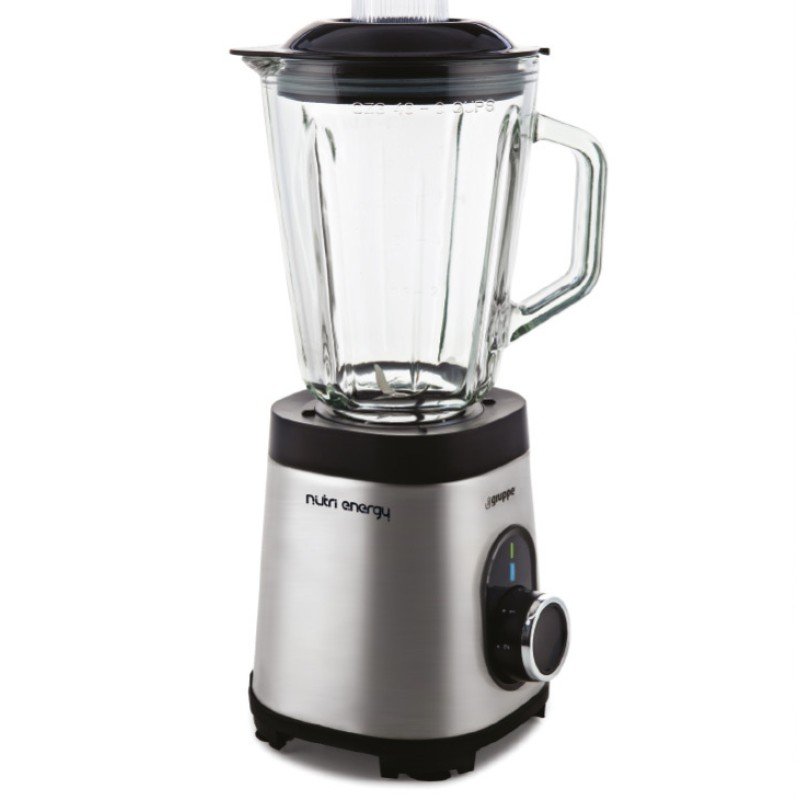 Gruppe Nutri Energy Μπλέντερ με Γυάλινη Κανάτα 1.5lt 550W Inox