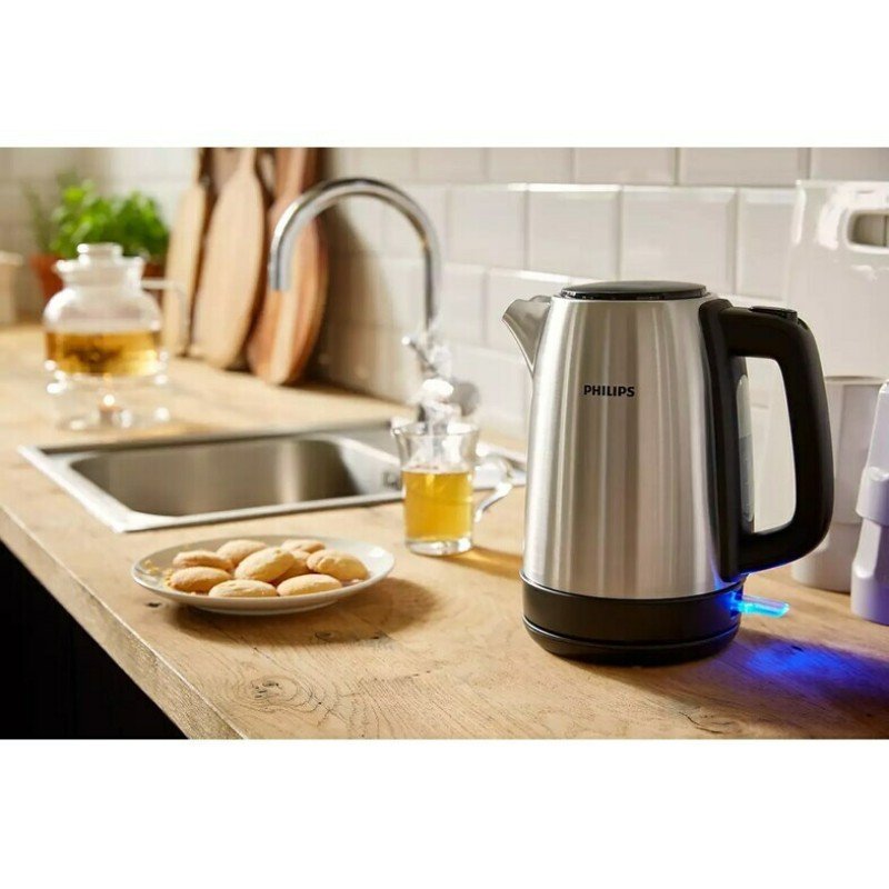 Philips Daily Collection HD9350/90 Βραστήρας 1.7lt 2200W Ασημί