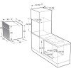 Gorenje BOSX6737E13BG Φούρνος άνω Πάγκου 77lt χωρίς Εστίες Π59.5εκ. Μαύρος