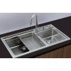 Karag BL 709 Ένθετος Νεροχύτης Δεξιός Inox Σατινέ Μ86xΠ50cm Ασημί