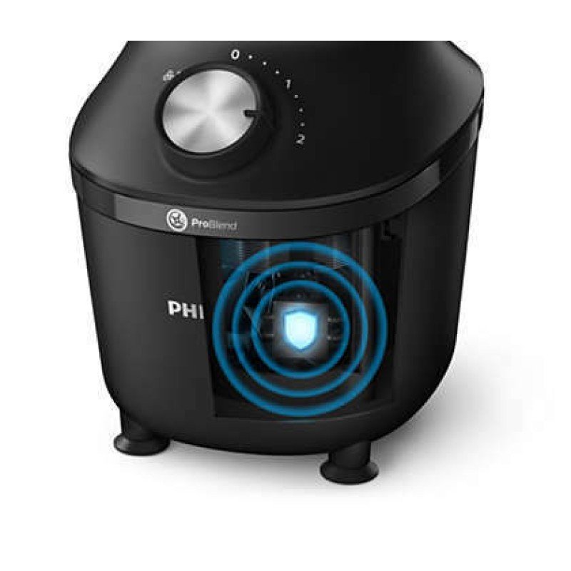 Philips Μπλέντερ για Smoothies με Γυάλινη Κανάτα 1.25lt 600W Μαύρο HR2291/01 Philips Μπλέντερ για Smoothies με Γυάλινη Κανάτα 1.25lt 600W Μαύρο HR2291/01