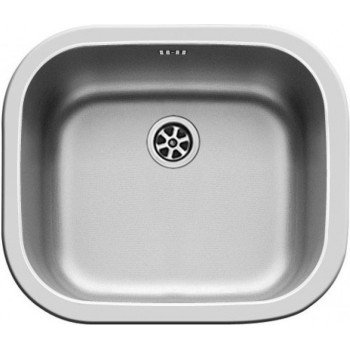 Pyramis Kiba Square Ένθετος Νεροχύτης Inox Σατινέ Μ46.5xΠ40.5cm Ασημί