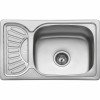 Karag BL 897 Ένθετος Νεροχύτης Inox Σατινέ Μ66xΠ43cm Ασημί