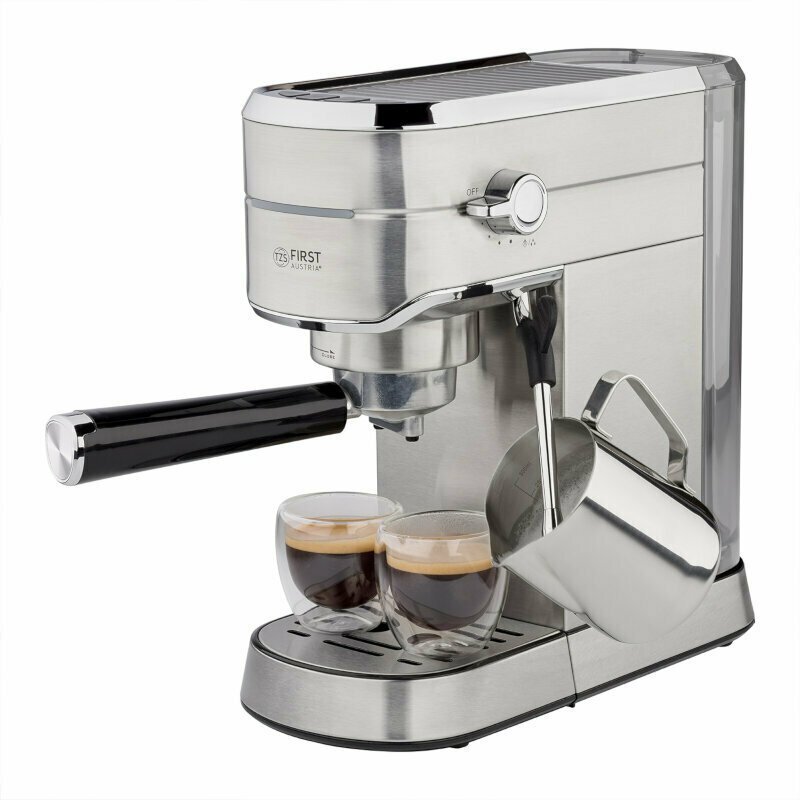 First Austria Μηχανή Espresso 1450W Πίεσης 15bar Ασημί FA-5476-3
